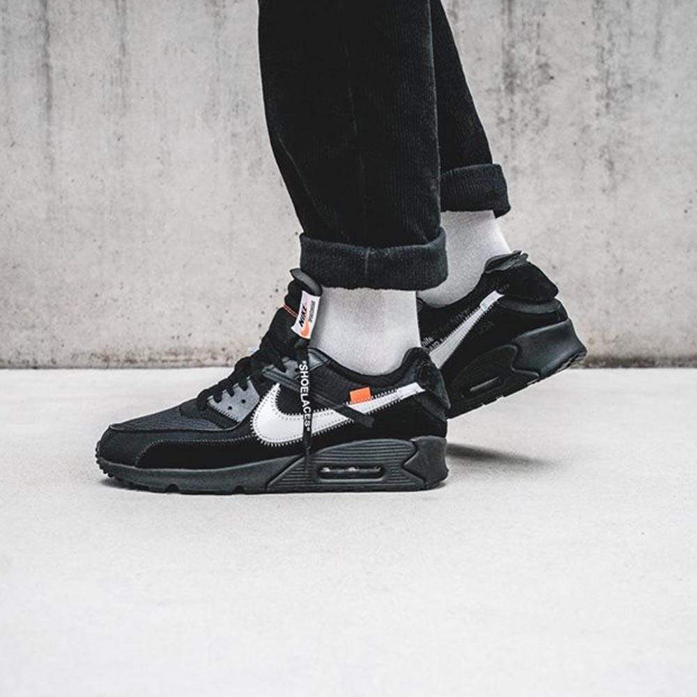 Off-White x Nike Air Max 90 Black - Kick Game