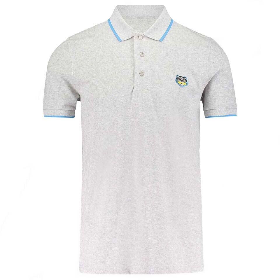 Kenzo Slim Fit Tiger Polo Shirt "Light Grey" - Kick Game