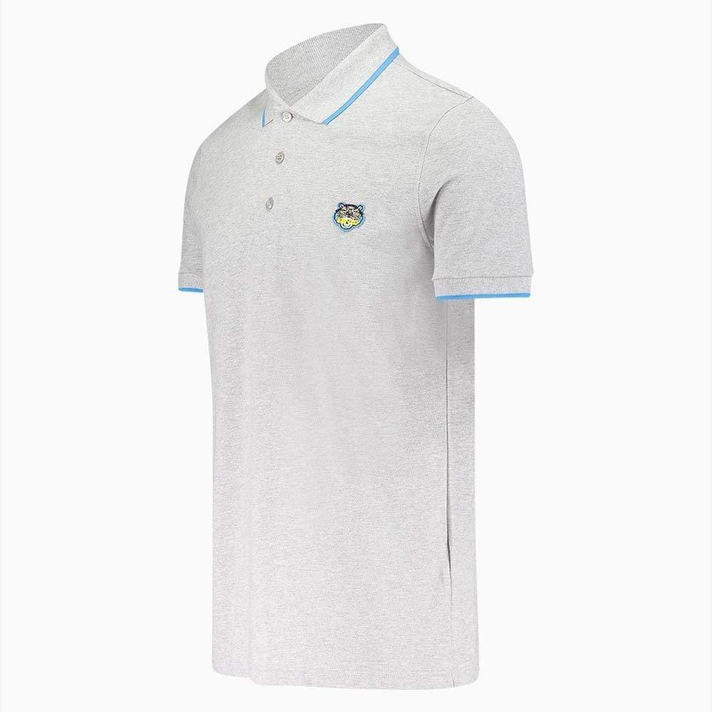 Kenzo Slim Fit Tiger Polo Shirt "Light Grey" - Kick Game