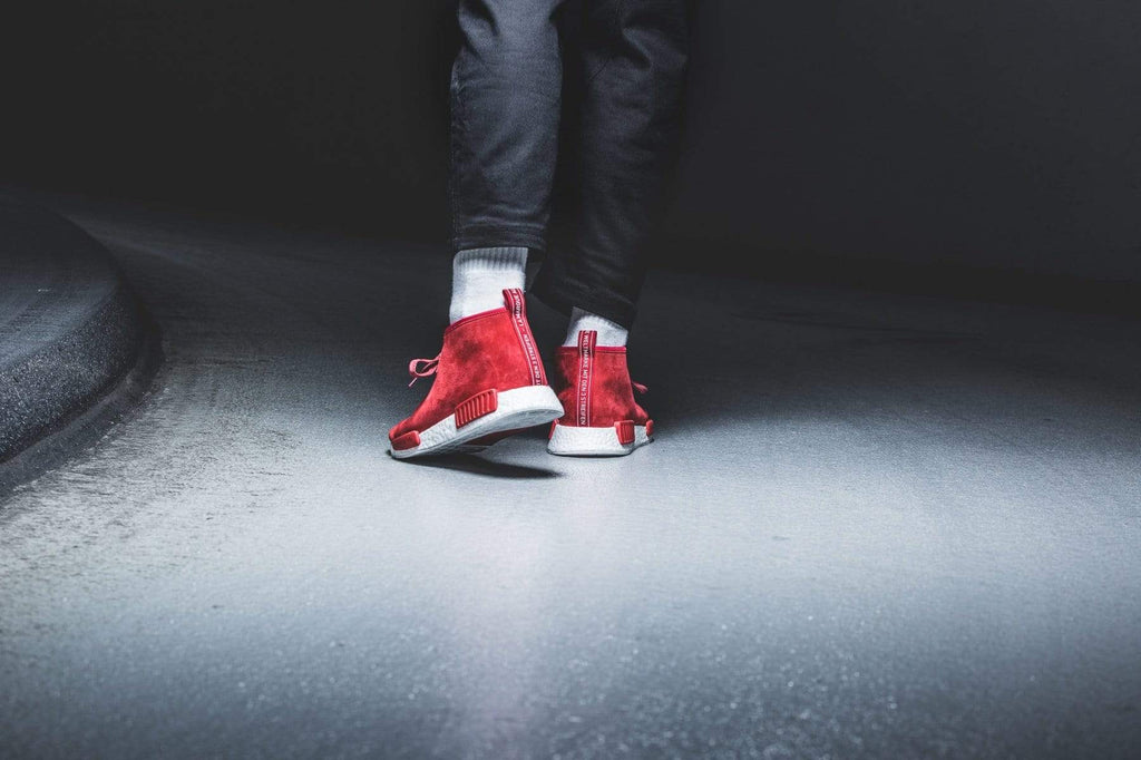 ADIDAS ORIGINALS NMD C1 CHUKKA BOOST (RED - WHITE) - Kick Game