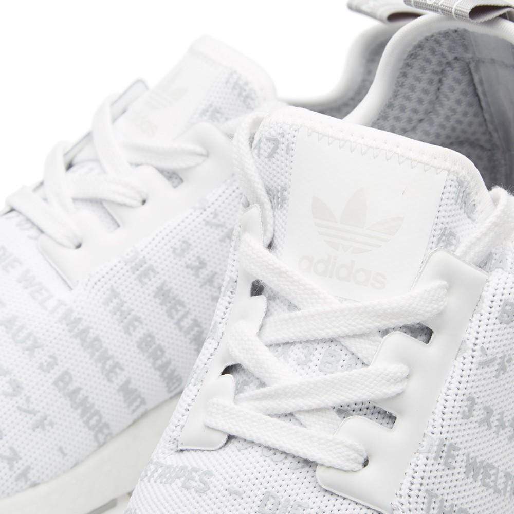 Adidas NMD_R1 White Blackout-Whiteout - Kick Game