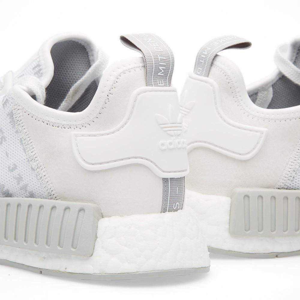 Adidas NMD_R1 White Blackout-Whiteout - Kick Game