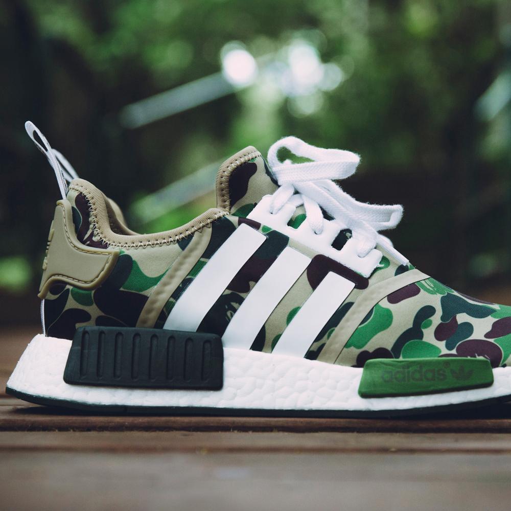 Bape x Adidas NMD_R1 Green Camo - Kick Game