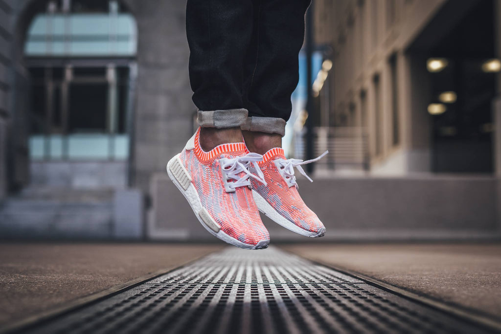Adidas NMD_R1 Primeknit Camo Pack  Solar Red - Kick Game