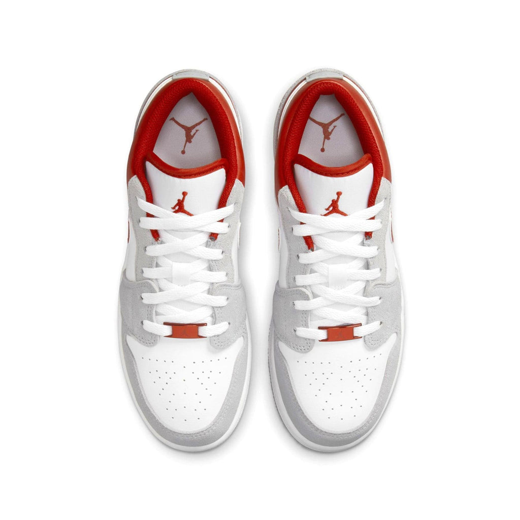 Air Jordan 1 Low SE GS 'Light Smoke Grey Gym Red' - Kick Game