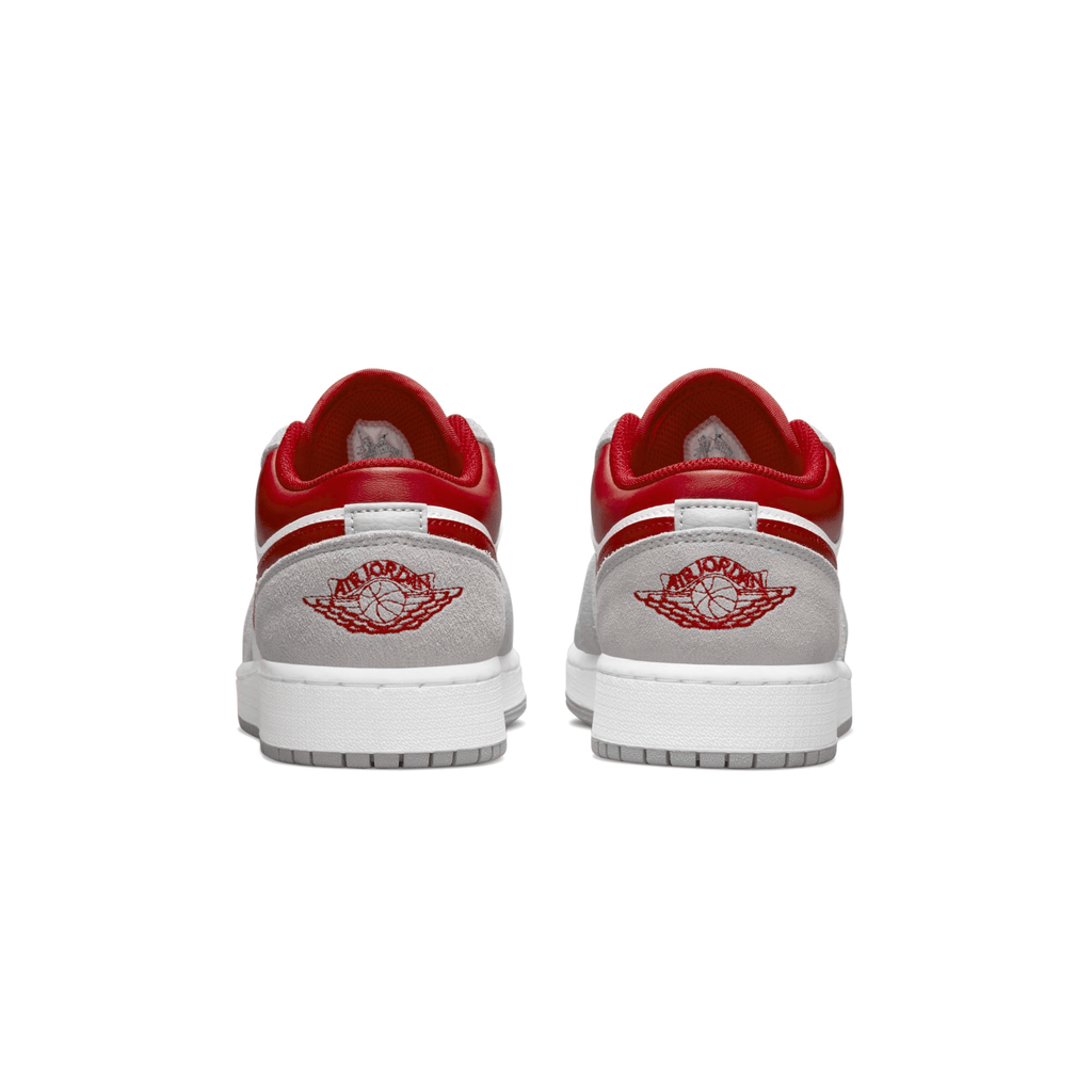 Air Jordan 1 Low SE GS 'Light Smoke Grey Gym Red' - Kick Game