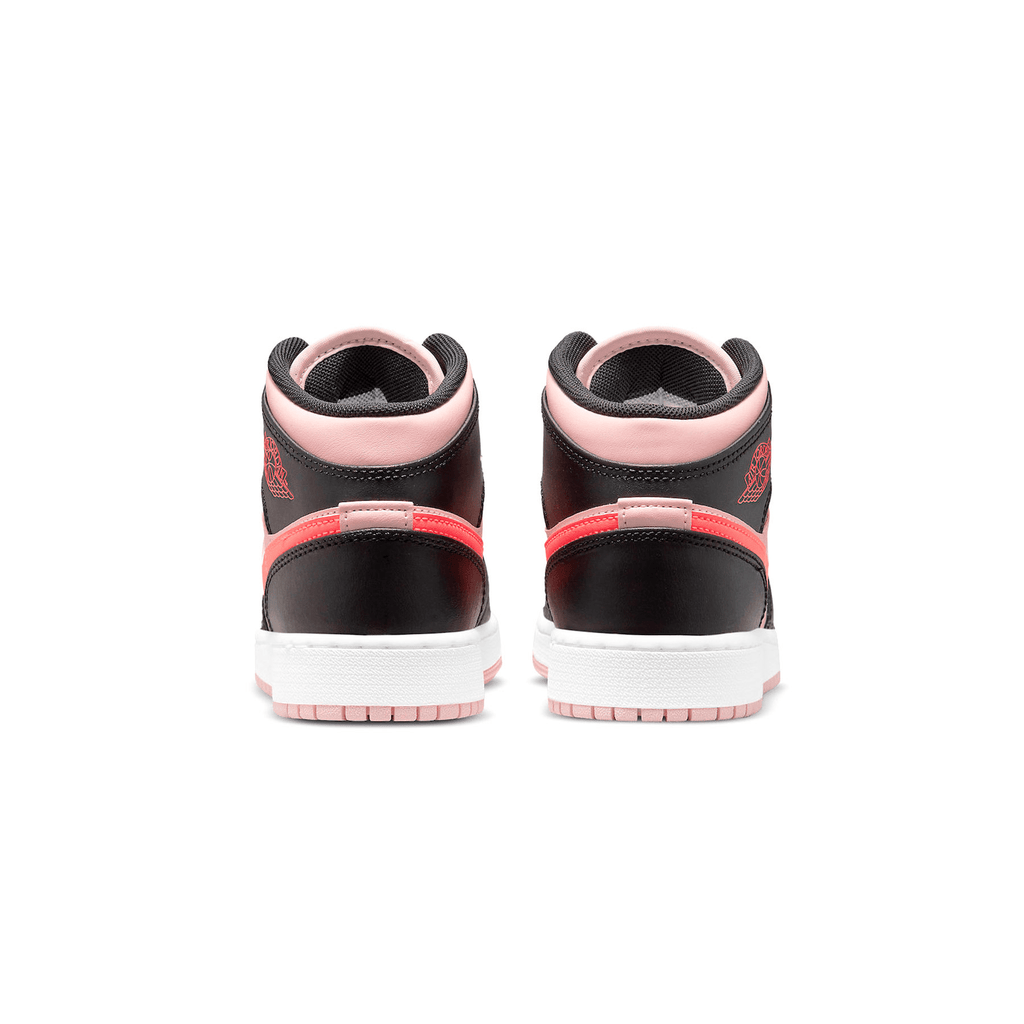 Air Jordan 1 Mid GS Black Pink Crimson - Kick Game