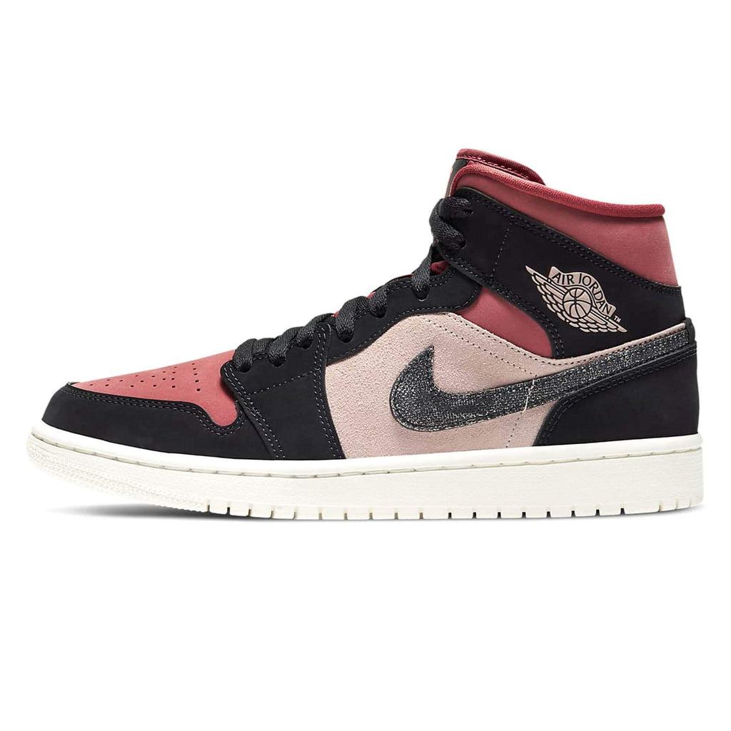 Air Jordan 1 Wmns Mid 'Burgundy Dusty Pink' - Kick Game
