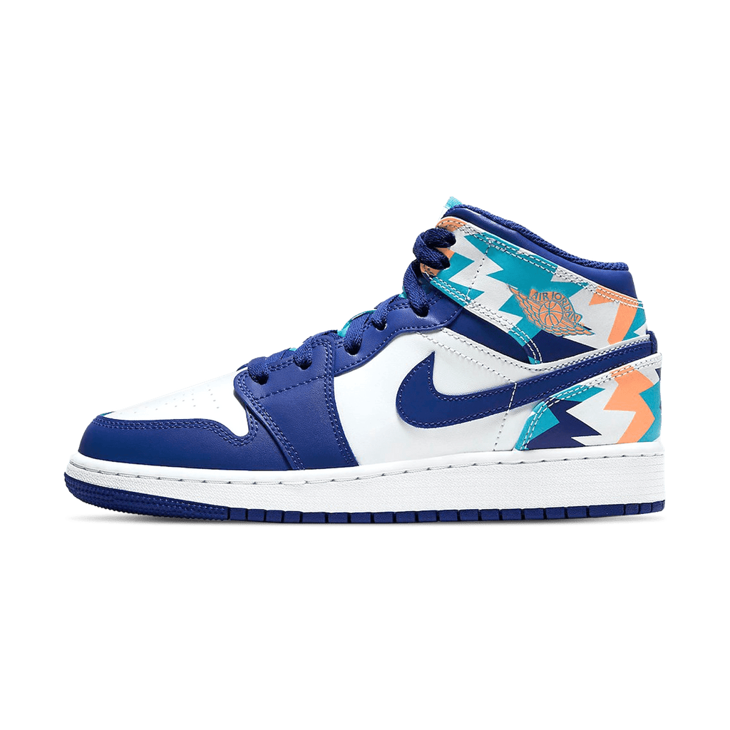 Air Jordan 1 Mid GS 'Geometric Pint' - Kick Game