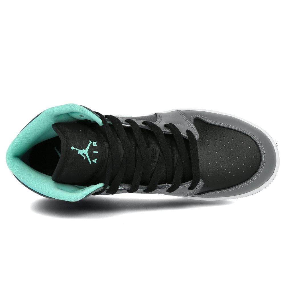 Air Jordan 1 Mid Grey Aqua (GS) - Kick Game