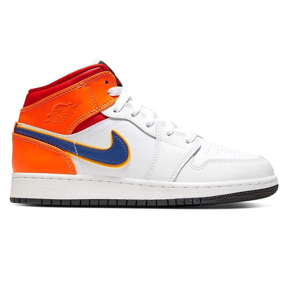 Air Jordan 1 Mid GS 'White Court Purple Teal' - Kick Game