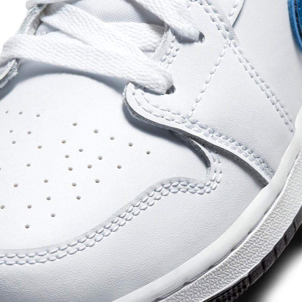 Air Jordan 1 Mid GS 'White Court Purple Teal' - Kick Game