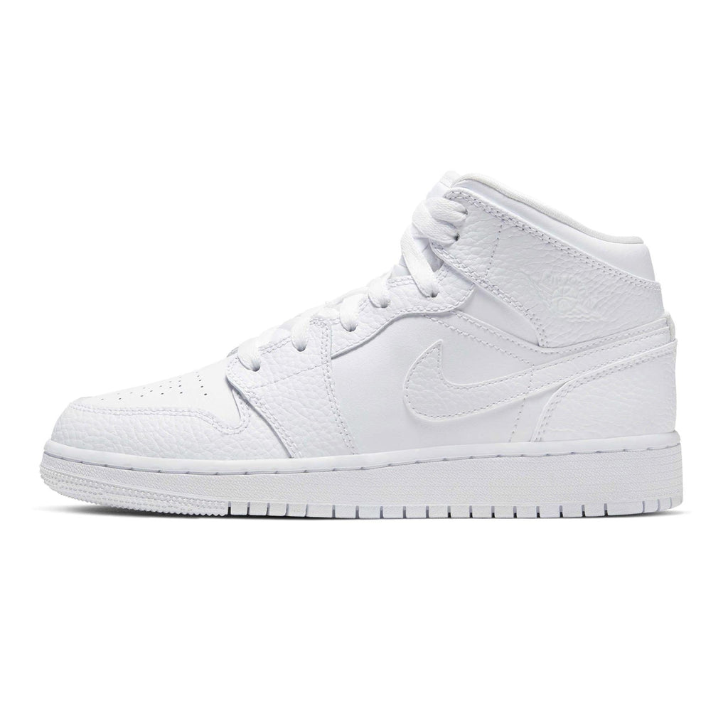 Air Jordan 1 Mid GS 'Triple White' - Kick Game