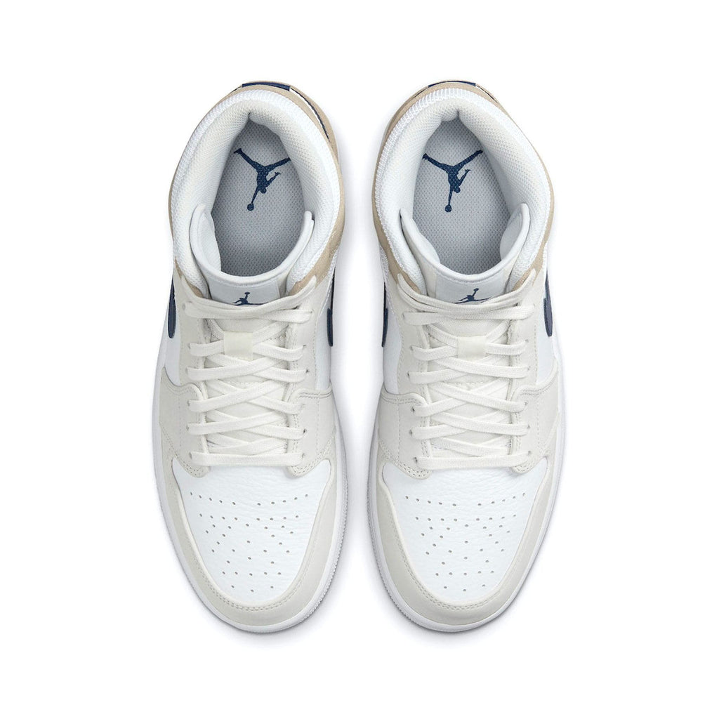 Air Jordan 1 Mid 'Tan Suede Navy' - Kick Game