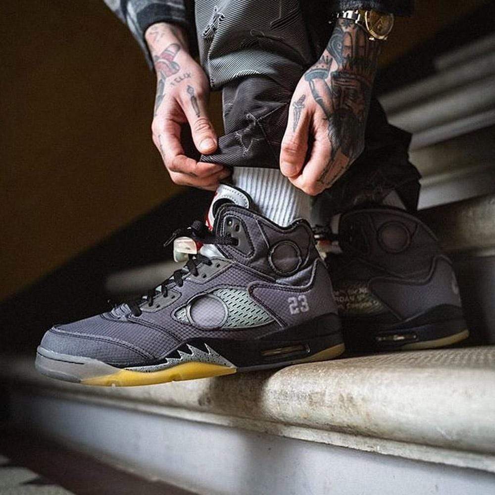OFF-WHITE x Air Jordan 5 Retro SP 'Muslin' - Kick Game