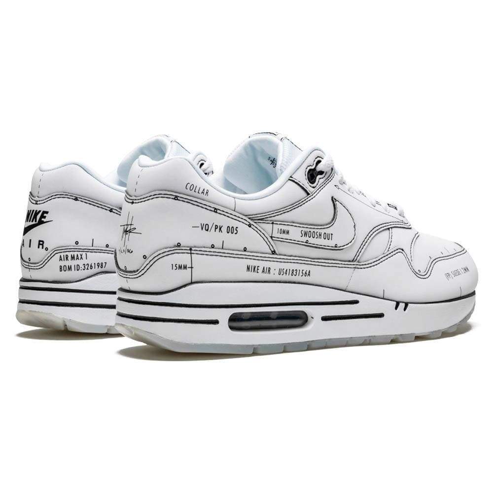 Nike Air Max 1 'Sketch Schematic - White' - Kick Game