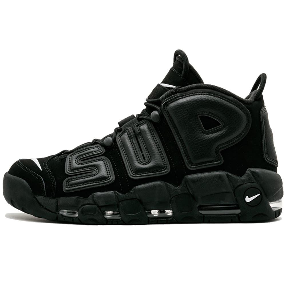 Supreme X Nike Air More Uptempo "Black" - Kick Game