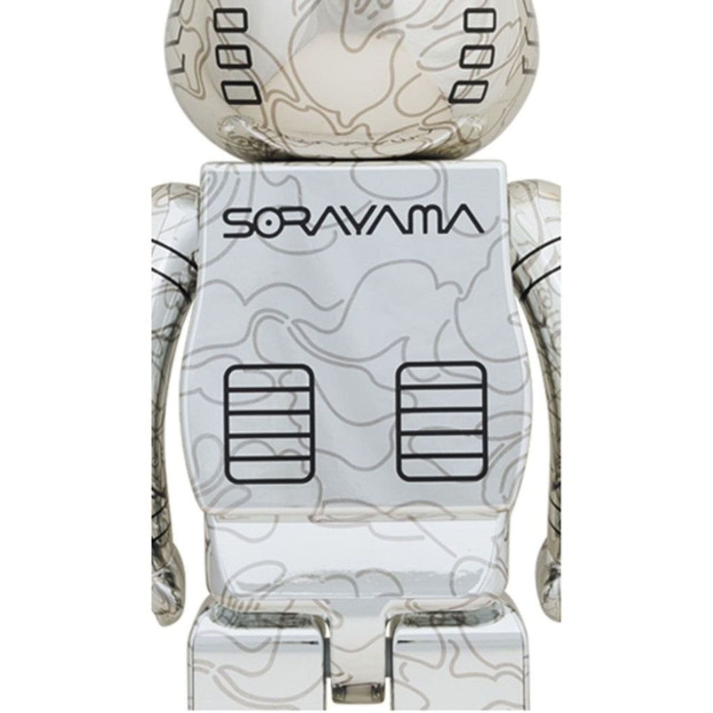 Bearbrick x BAPE x Hajime Sorayama Camo Shark 1000% 'Silver' - Kick Game