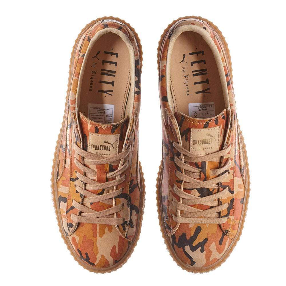 Rihanna x PUMA Suede Creeper Orange Camo - Kick Game