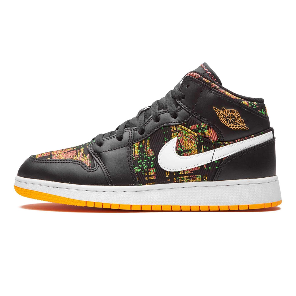 Air Jordan 1 Mid GS 'Black Laser Orange' - Kick Game
