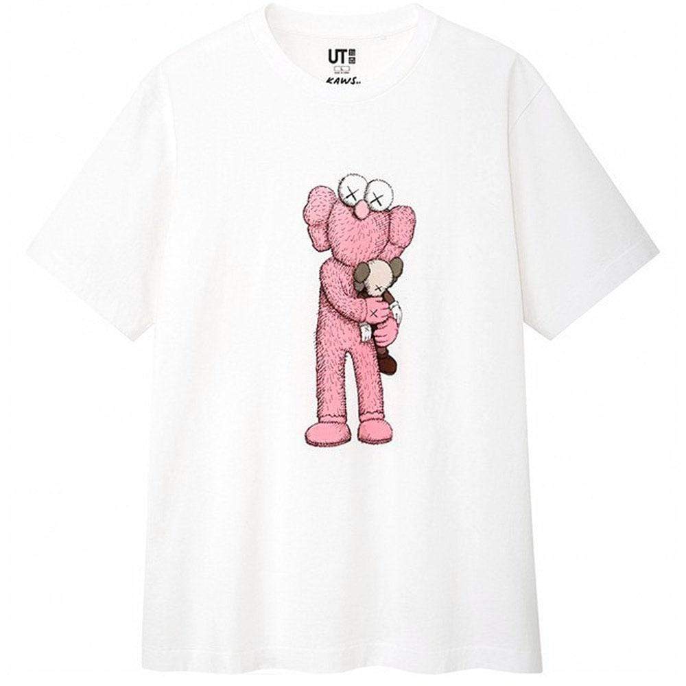 KAWS x Uniqlo Pink BFF Tee White - Kick Game