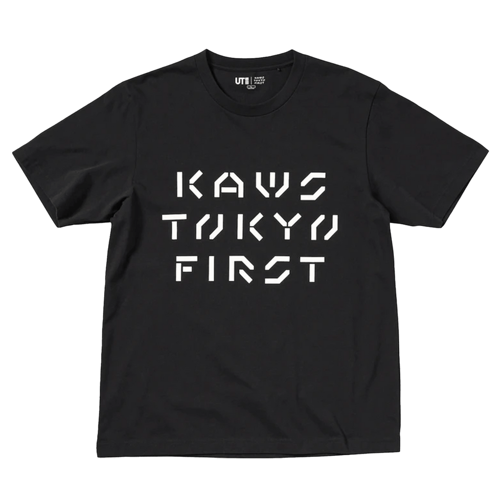 KAWS x Uniqlo Tokyo First Tee (Asia Sizing) Black - Kick Game