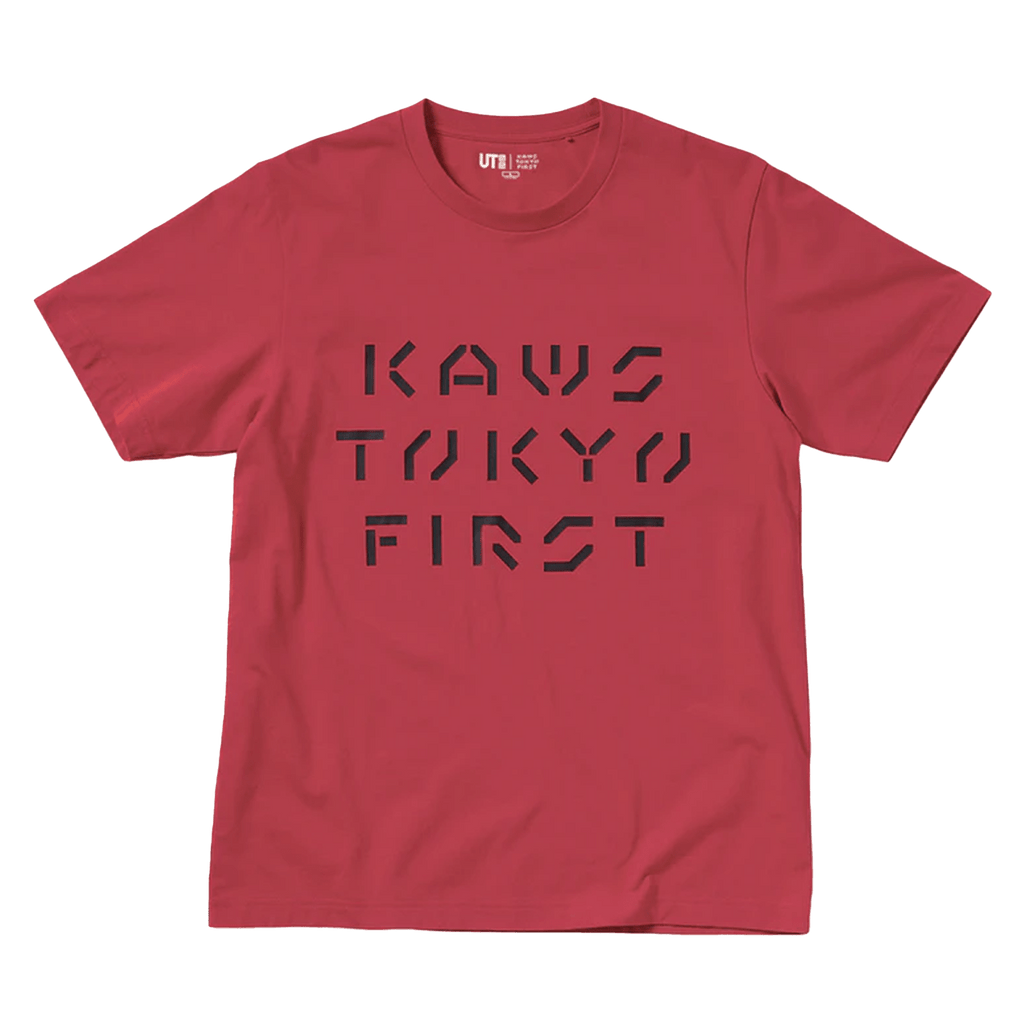 KAWS x Uniqlo Tokyo First Tee (Asia Sizing) Red - Kick Game
