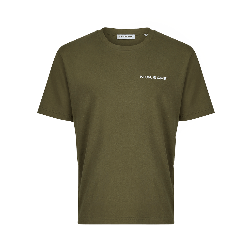 Kick Game Logo T-Shirt 'Khaki' - Kick Game