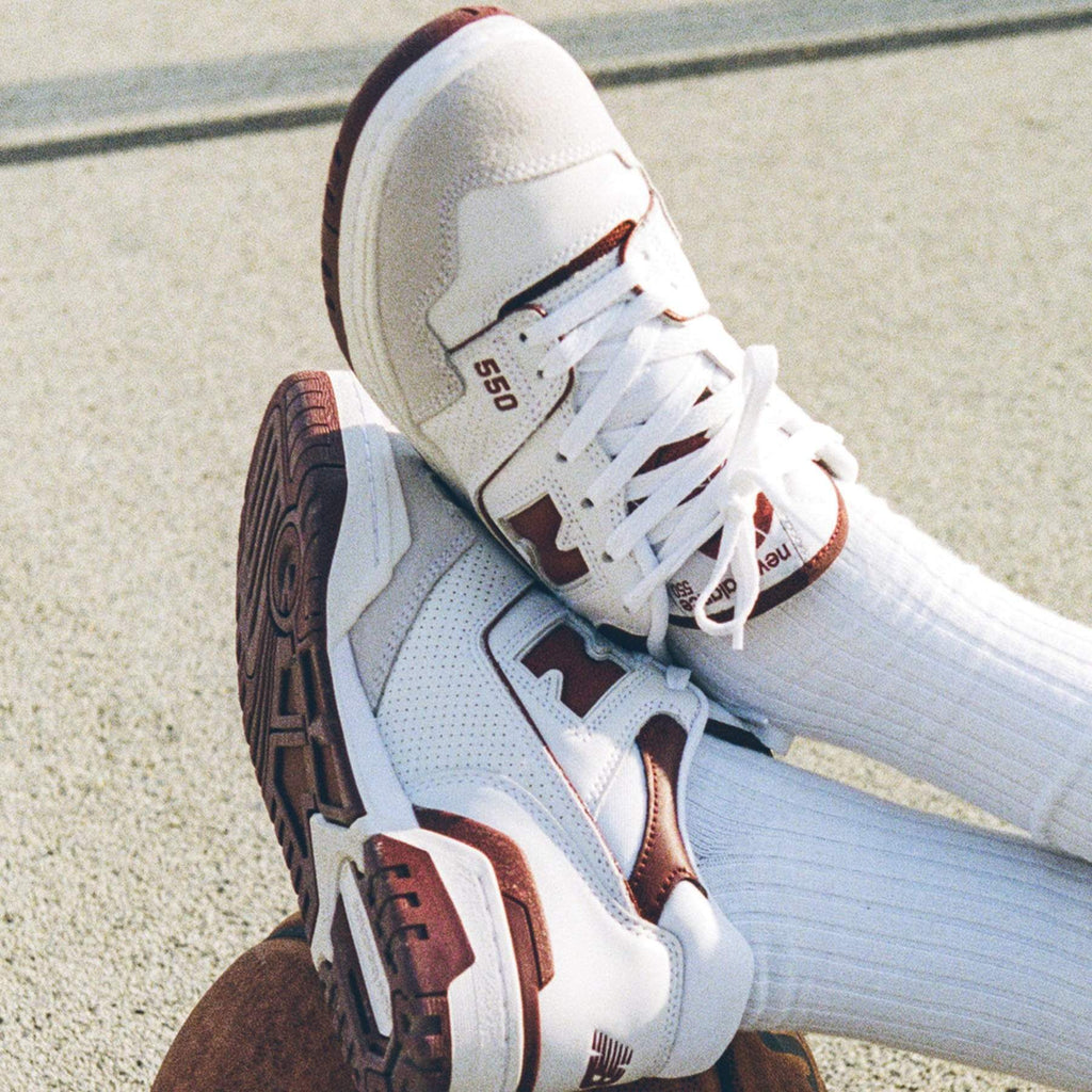 New Balance 550 Sea Salt Burgundy - Kick Game