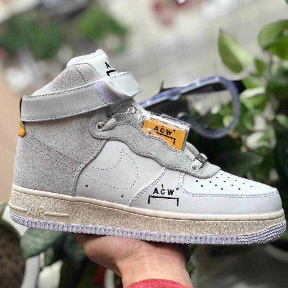 A-COLD-WALL X Nike Air Force 1 High "White-Grey" - Kick Game