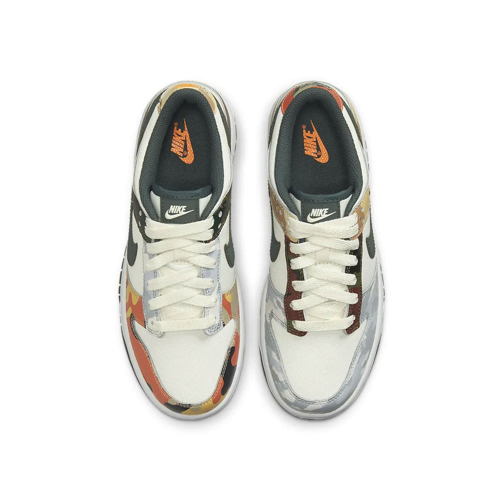 Nike Dunk Low SE GS 'Sail Multi-Camo' - Kick Game