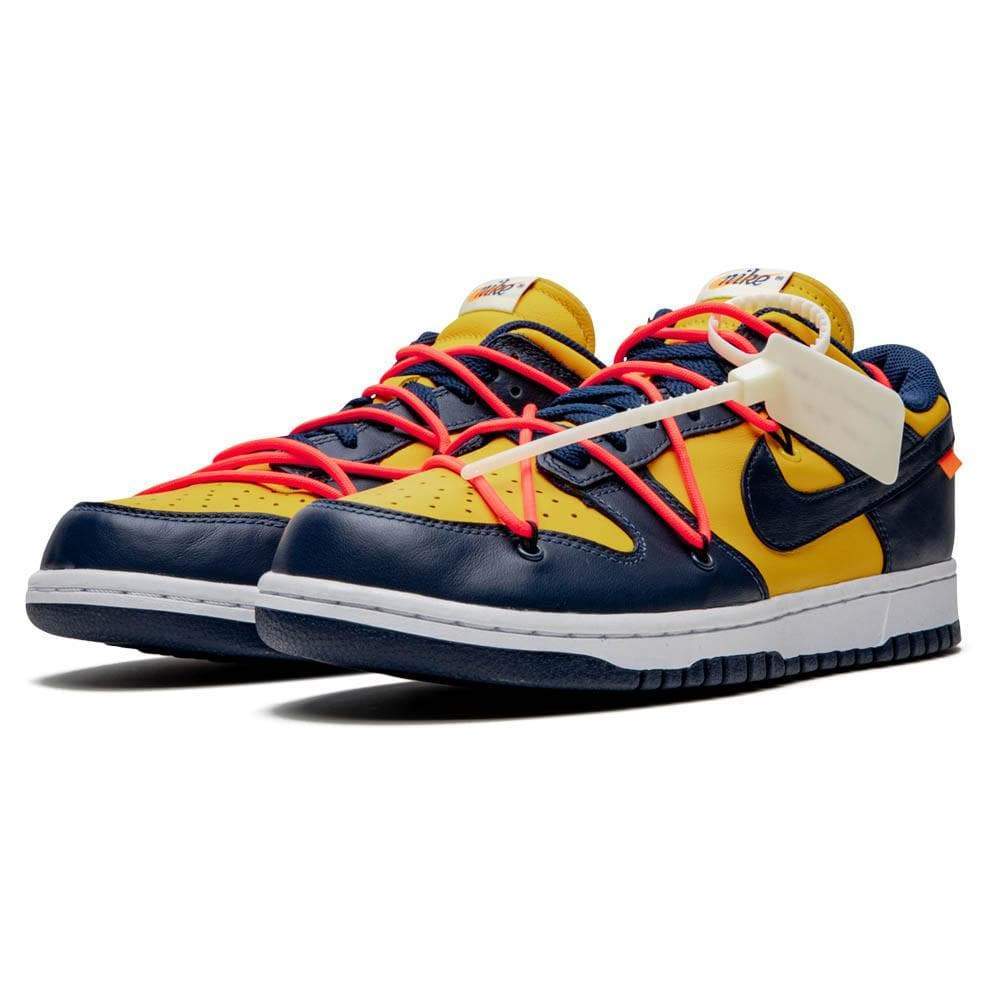 OFF-WHITE x Nike Dunk Low 'University Gold' - Kick Game