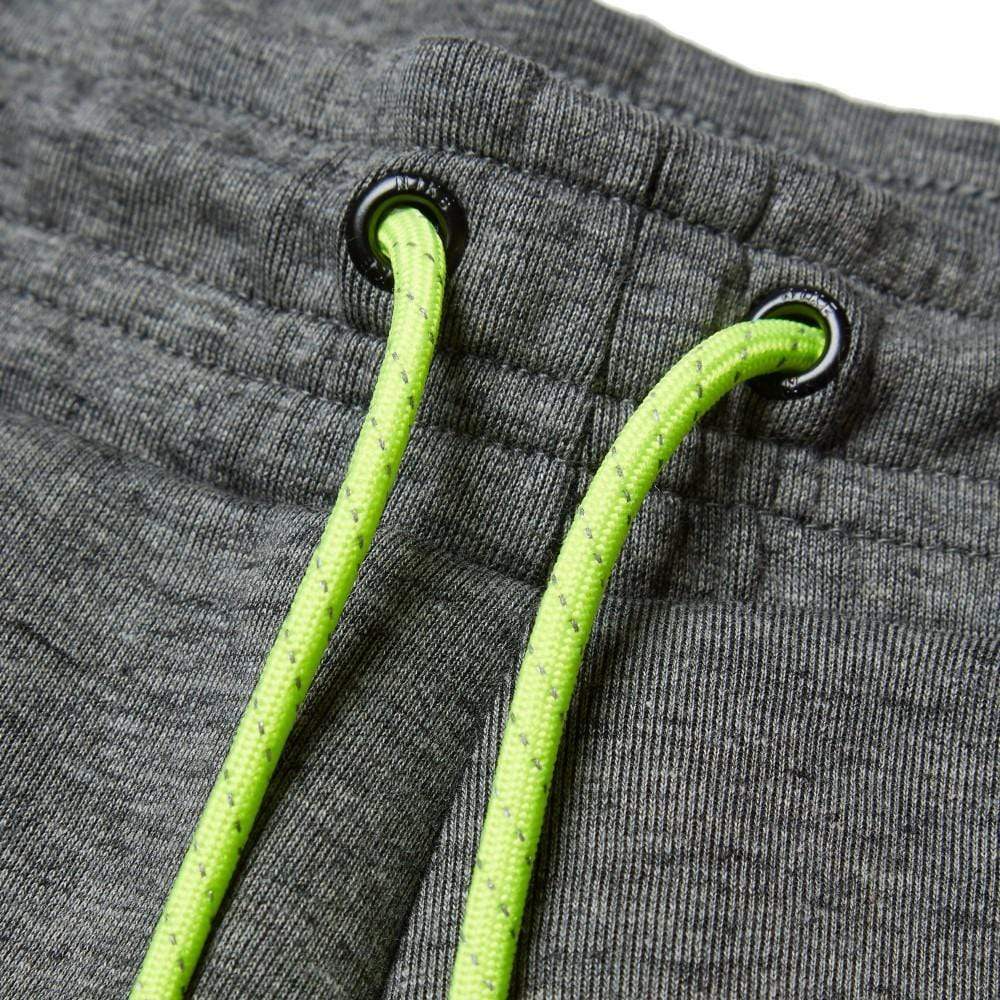NIKE TECH FLEECE PANTS Tumbled Grey & Volt - Kick Game