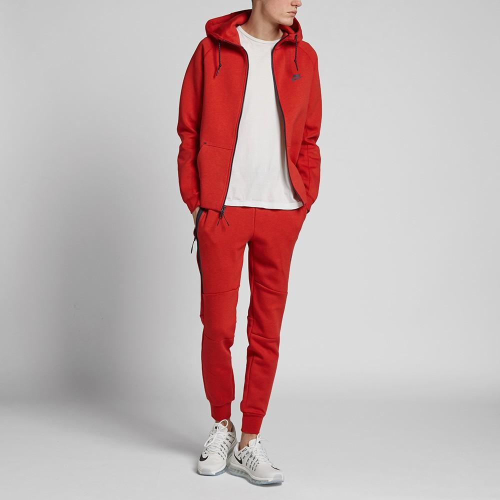 NIKE TECH FLEECE PANT Light University Red Heather - Kick Game