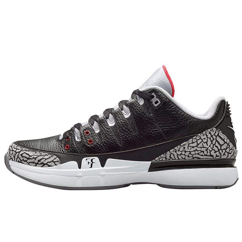 Nike Zoom Vapor Air Jordan 3 "Black-Cement" - Kick Game