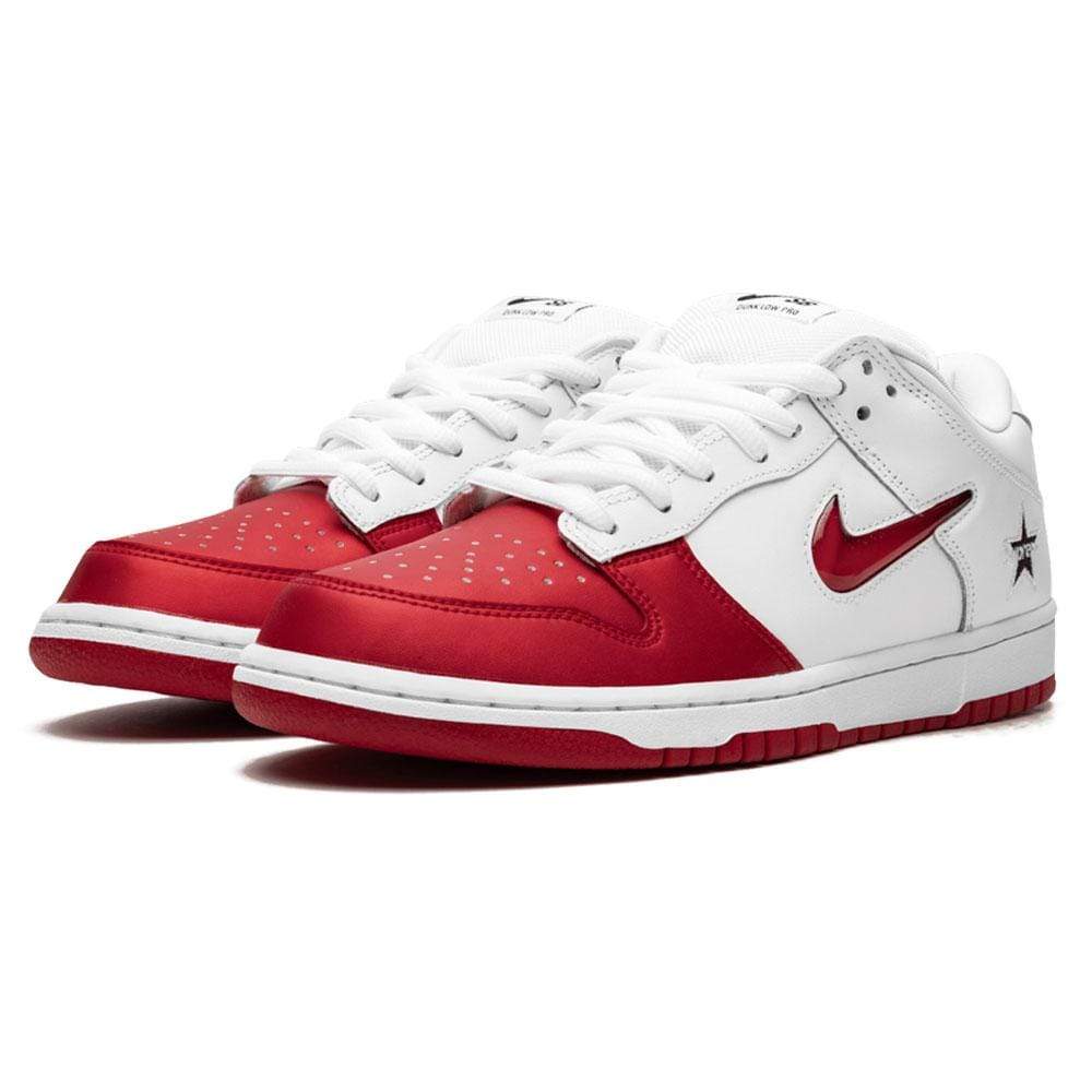 Supreme x Nike SB Dunk Low Red White - Kick Game