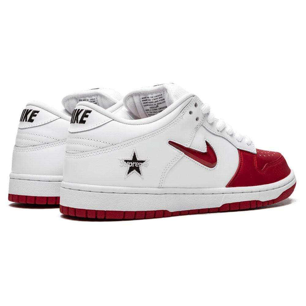 Supreme x Nike SB Dunk Low Red White - Kick Game