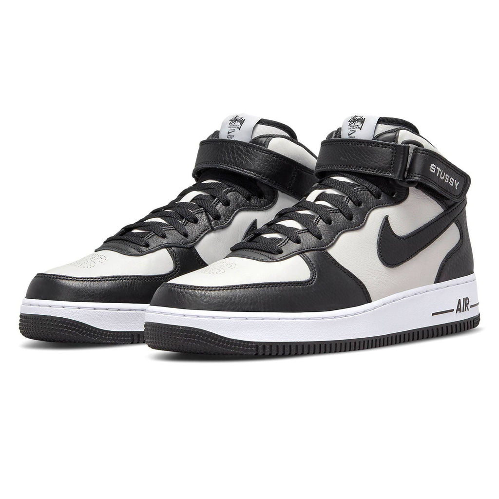 Stussy x Nike Air Force 1 Mid 'Black White' - Kick Game