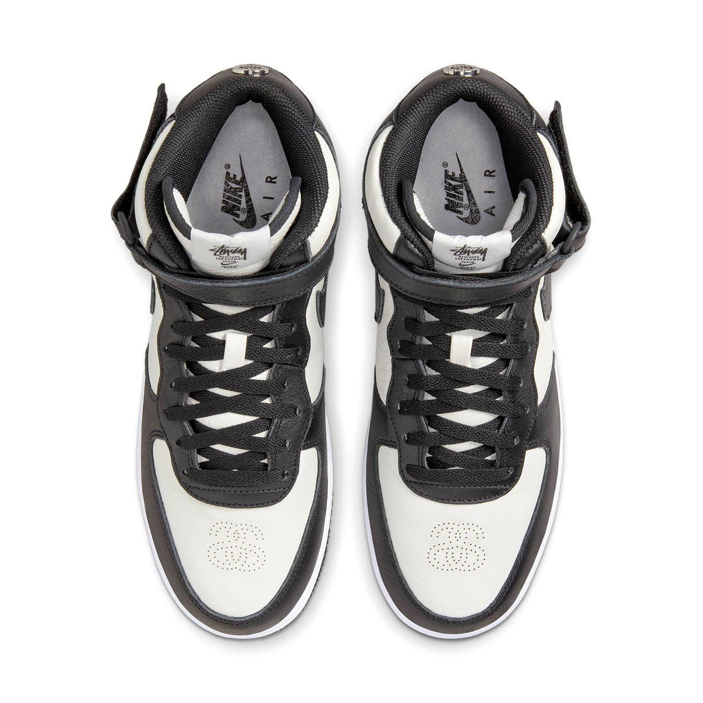 Stussy x Nike Air Force 1 Mid 'Black White' - Kick Game