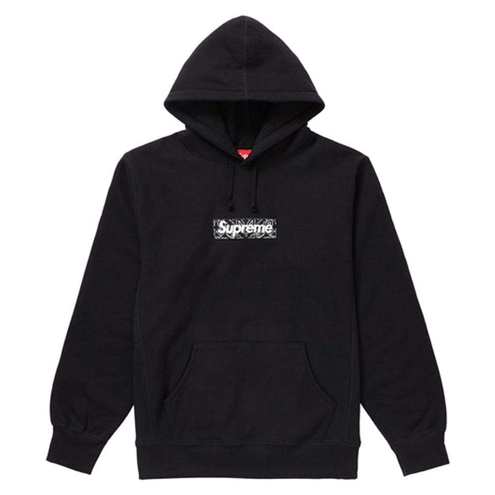 Supreme Bandana Box Logo Hooded Sweatshirt Black - Kick Game