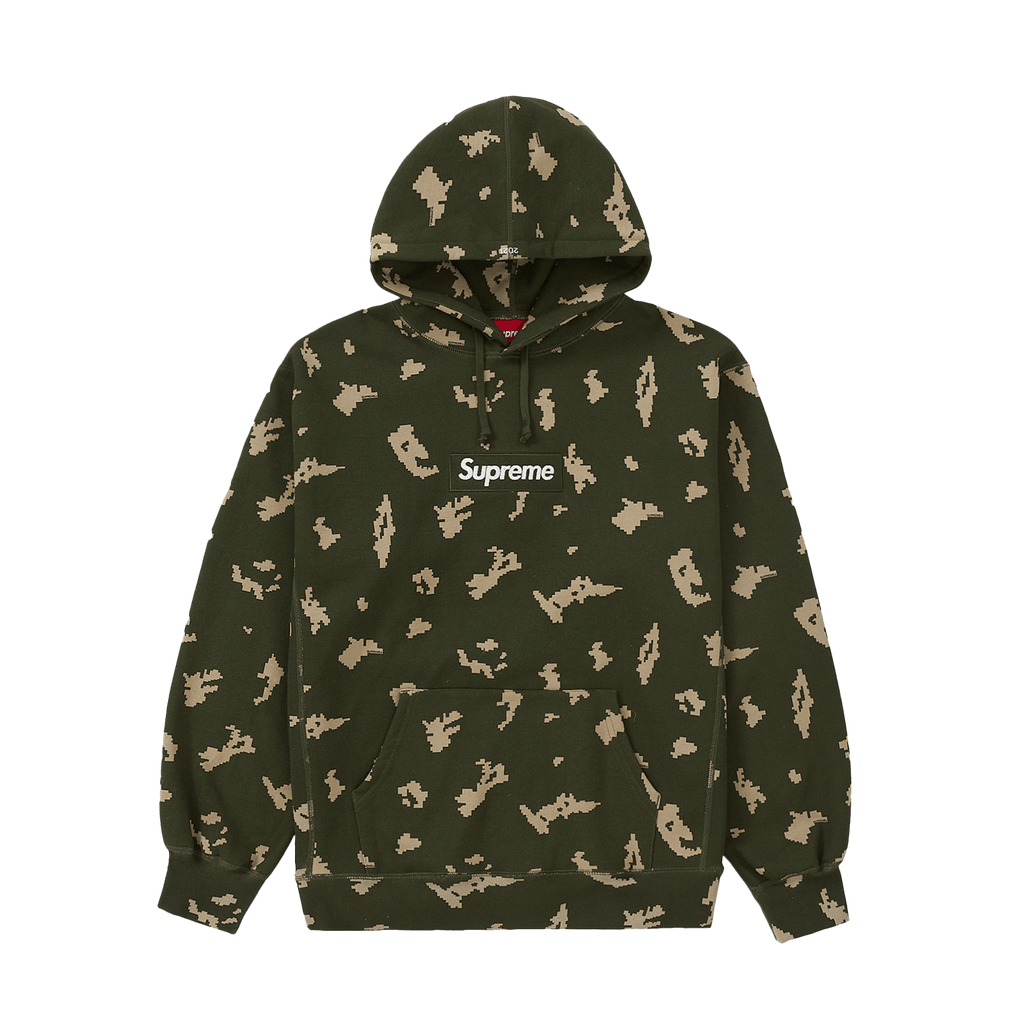 Supreme Box Logo Hooded Sweatshirt 'Olive Russian Camo' - Kick Game