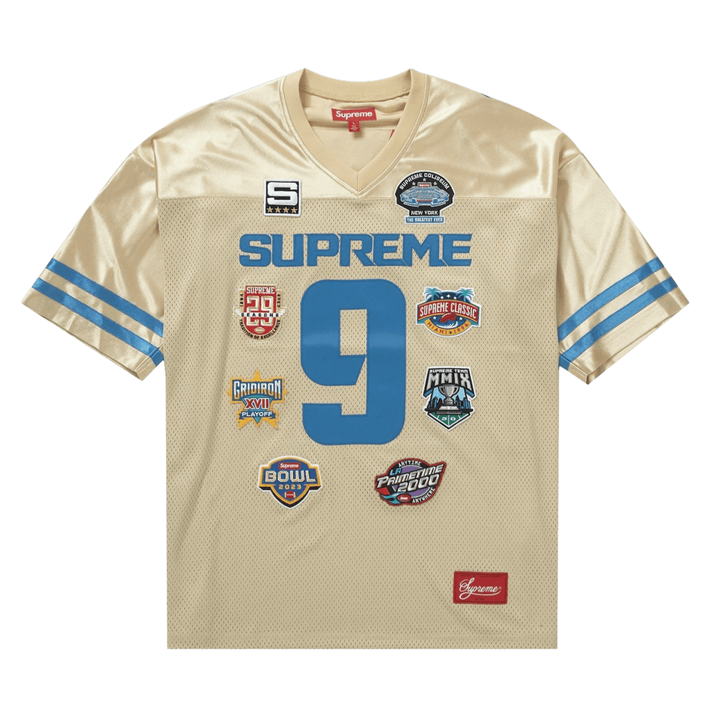 Supreme Championships Embroidered Football Jersey 'Gold' - Kick Game