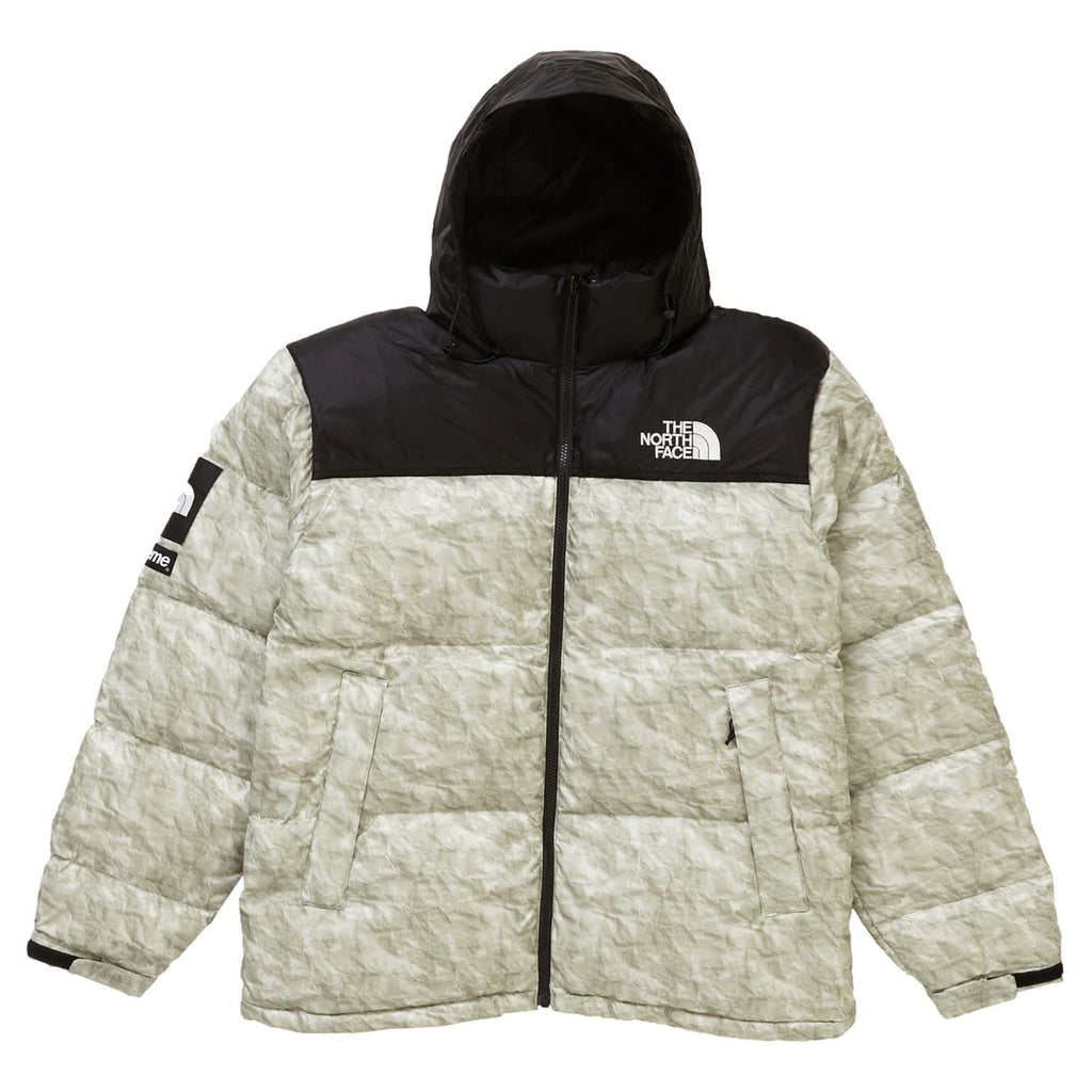 Supreme The North Face Paper Print Nuptse Jacket - Kick Game
