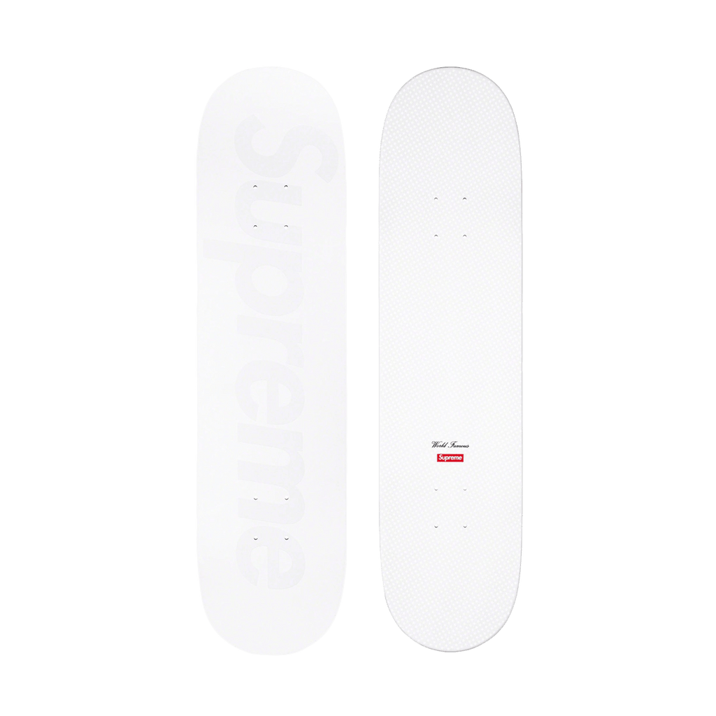 Supreme Tonal Box Logo Skateboard 'White' - Kick Game