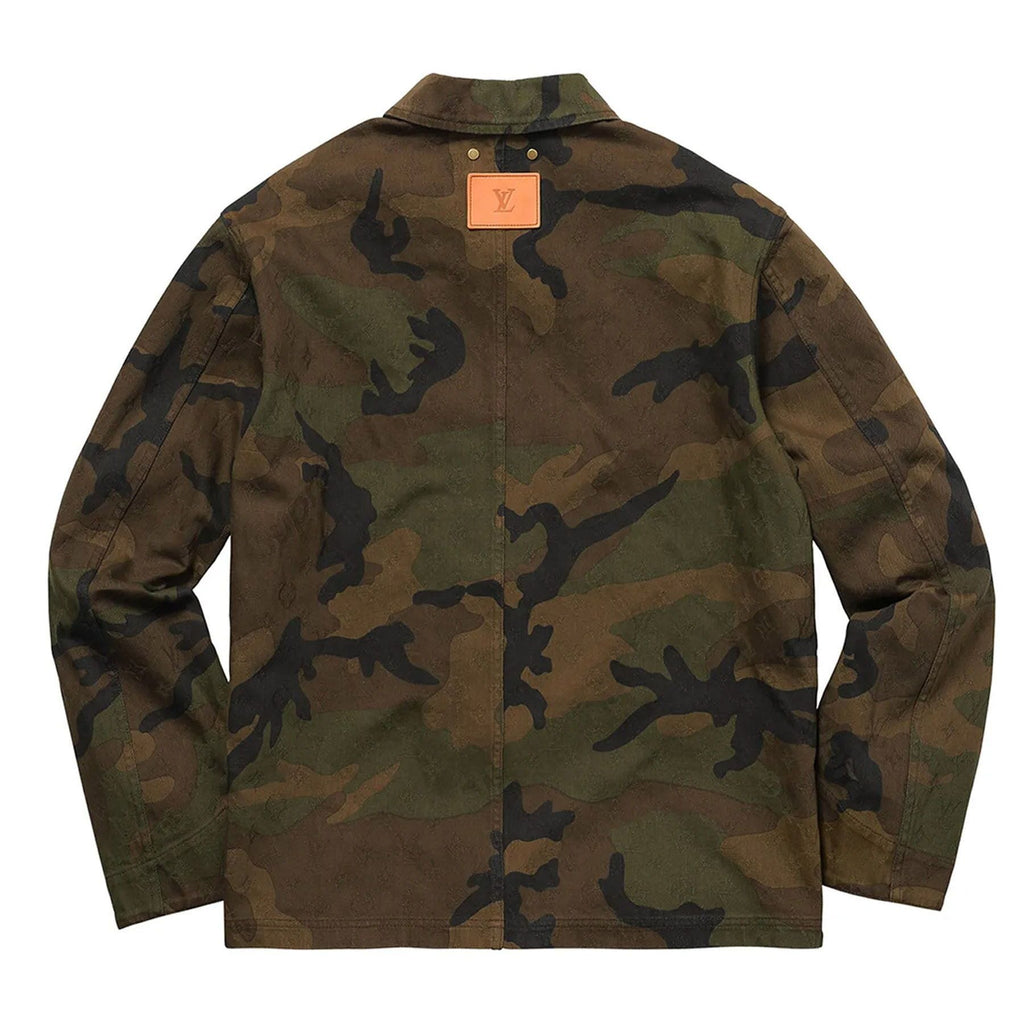 Supreme x Louis Vuitton Jacquard Denim Trucker Jacket 'Camo' - Kick Game