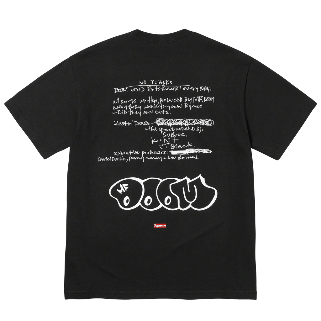 Supreme x MF DOOM tee 'Black' - Kick Game