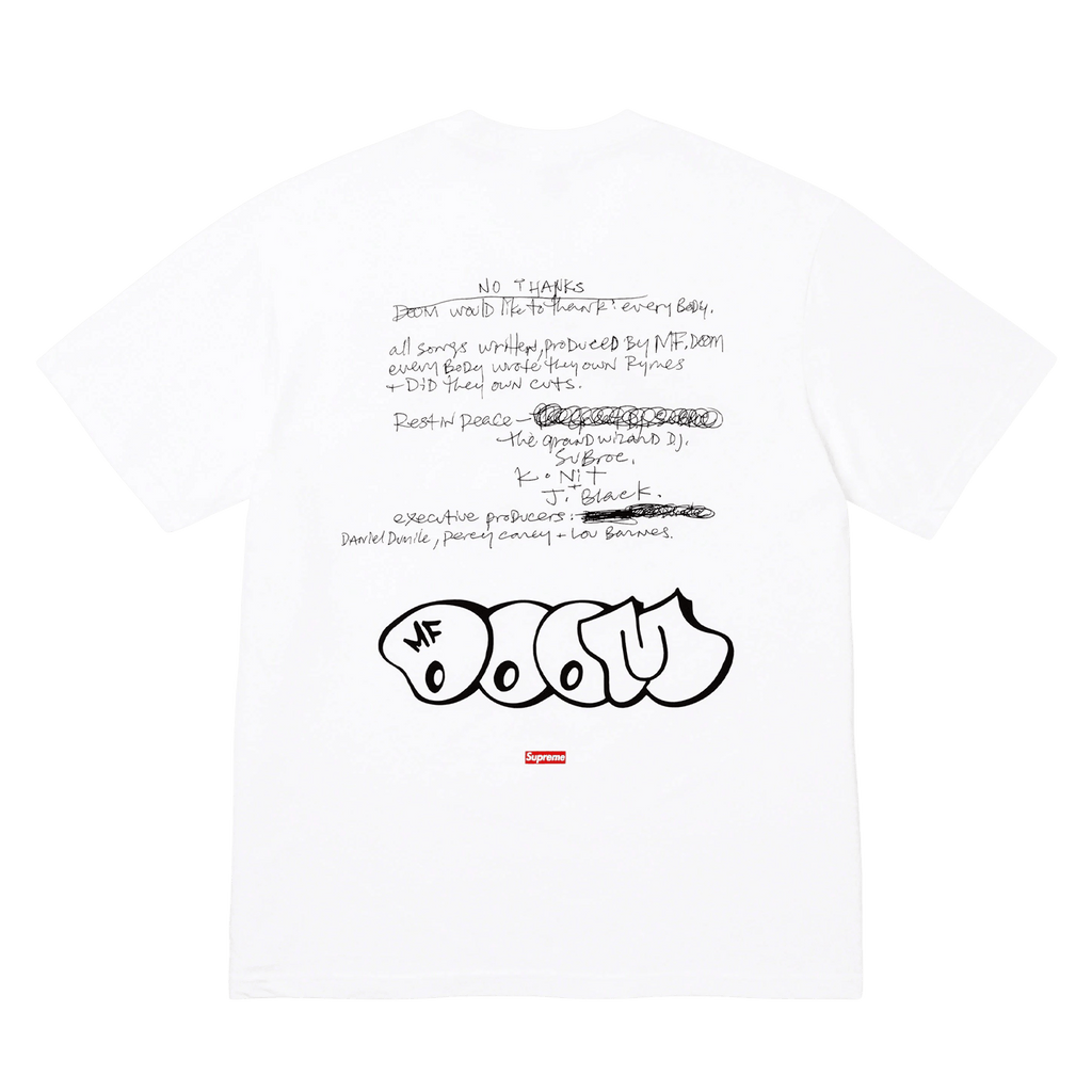 Supreme x MF DOOM tee 'White' - Kick Game
