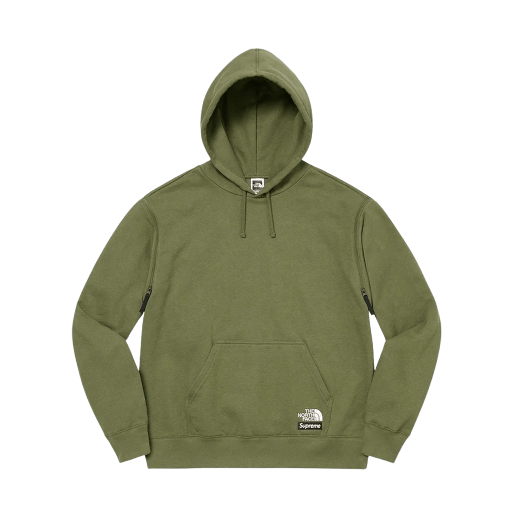 Supreme x The North Face Convertible Hooded Sweatshirt 'Olive' - Kick Game