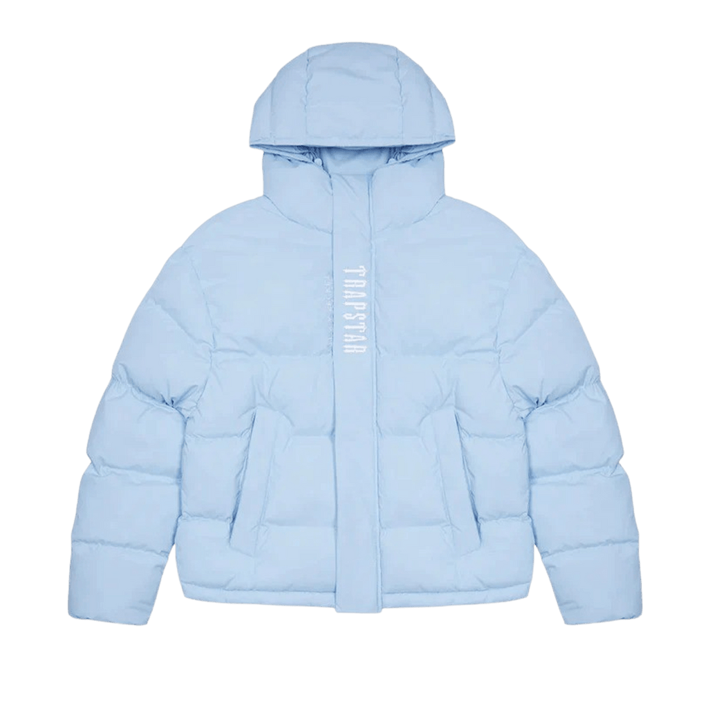 Trapstar Decoded Hooded Puffer 2.0 -Ice Blue - Kick Game