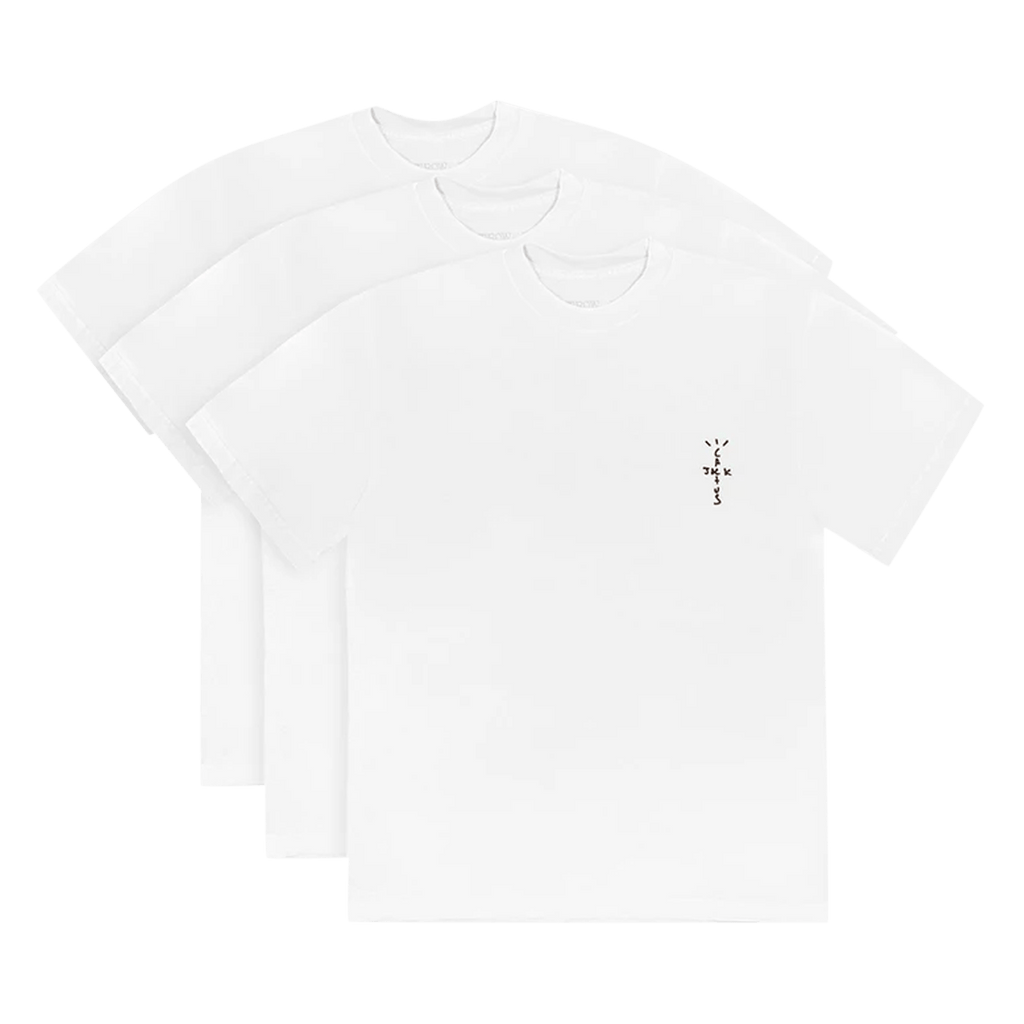 Cactus Jack by Travis Scott CJ Tee 3-Pack 'White' - Kick Game